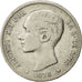 moneta, Spagna, Alfonso XII, Peseta, 1876, Madrid, MB, Argento, KM:672