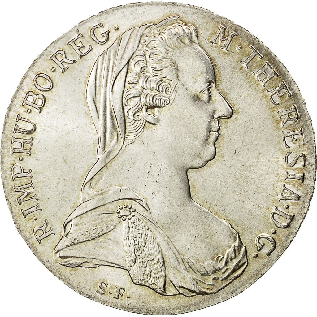 coin, Austria, Maria Theresa, Thaler, 1780, Vienna, MS(60-62), Silver, KM:1866.2