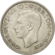 Coin, Great Britain, George VI, 1/2 Crown, 1945, EF(40-45), Silver, KM:856