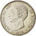 moneta, Spagna, Alfonso XII, 5 Pesetas, 1875, Madrid, BB, Argento, KM:671
