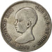 coin, Spain, Alfonso XIII, 5 Pesetas, 1890, Madrid, VF(30-35), Silver, KM:689