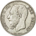 moneta, Belgio, Leopold II, 5 Francs, 5 Frank, 1872, MB+, Argento, KM:24