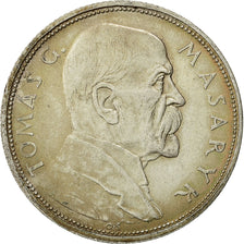 münze, Tschechoslowakei, 10 Korun, 1928, SS, Silber, KM:12