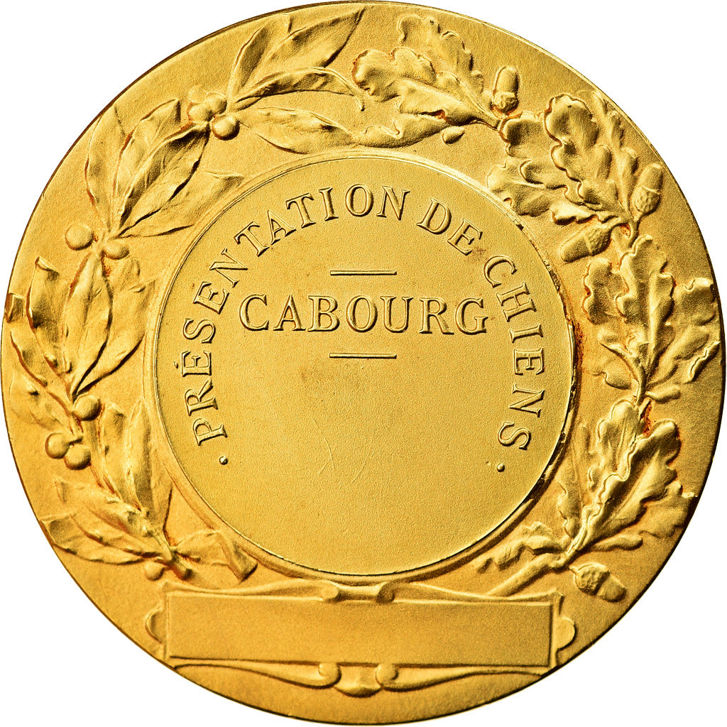 France, Medal, Diane, Présentation de Chiens, Cabourg, Schwab, MS(63), Gilt