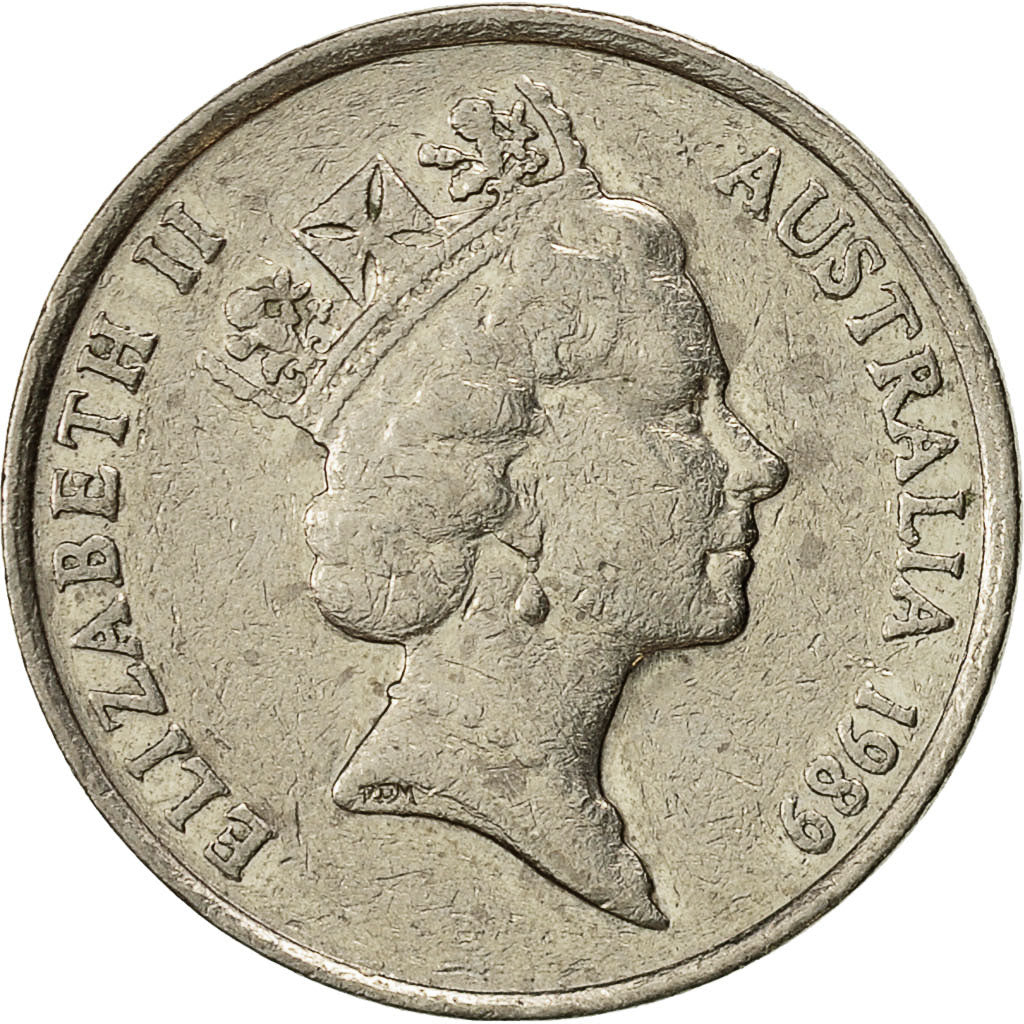 Monnaie, Australie, Elizabeth II, 10 Cents, 1989, TTB, Copper-nickel, KM:81