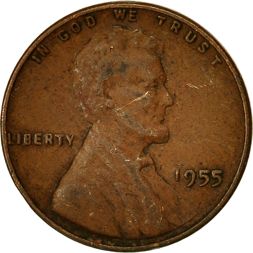 Münze, Vereinigte Staaten, Lincoln Cent, Cent, 1955, U.S. Mint, Philadelphia