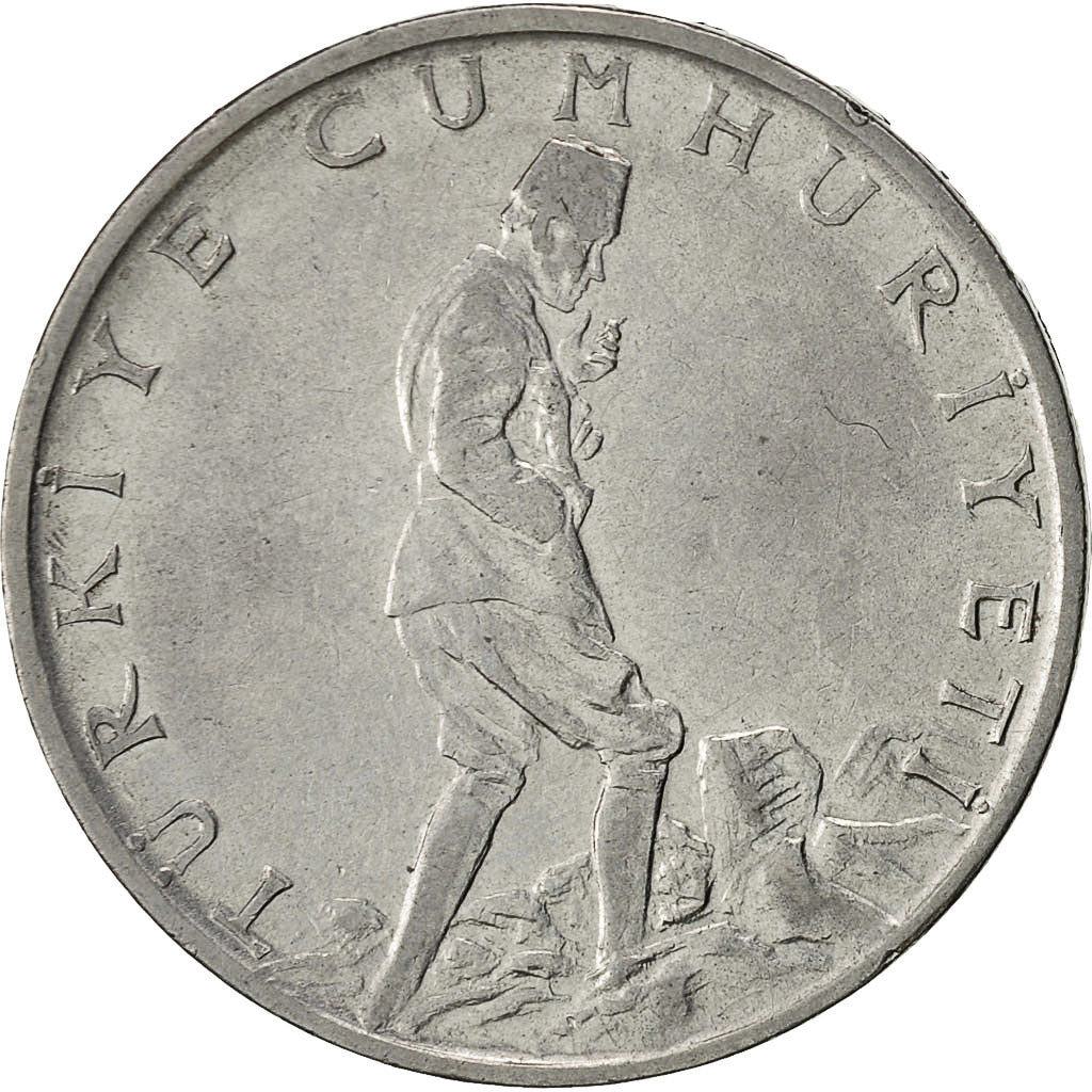 Moneta, Turchia, 2-1/2 Lira, 1976, BB, Acciaio inossidabile, KM:893.2