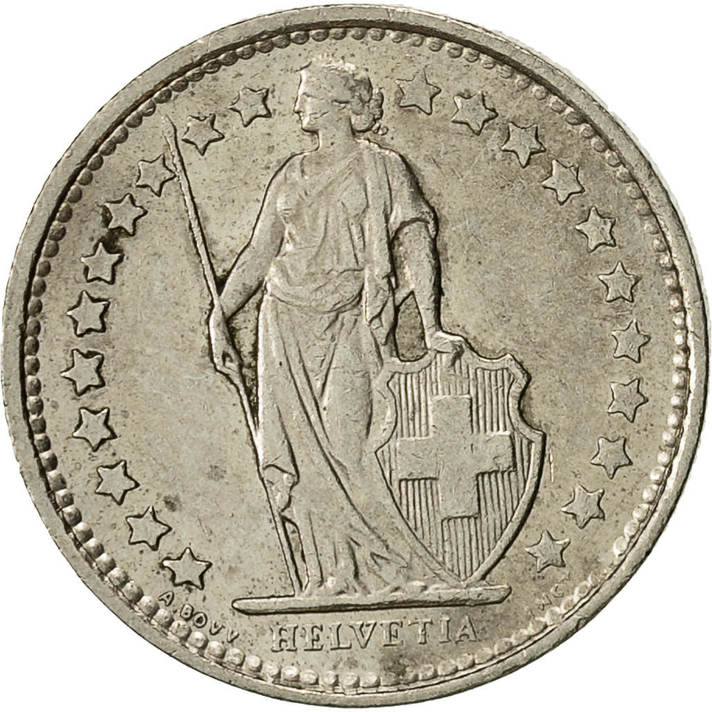 Münze, Schweiz, 1/2 Franc, 1976, Bern, VZ, Copper-nickel, KM:23a.1