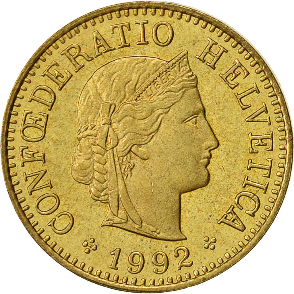 Monnaie, Suisse, 5 Rappen, 1992, Bern, SUP, Aluminum-Bronze, KM:26c