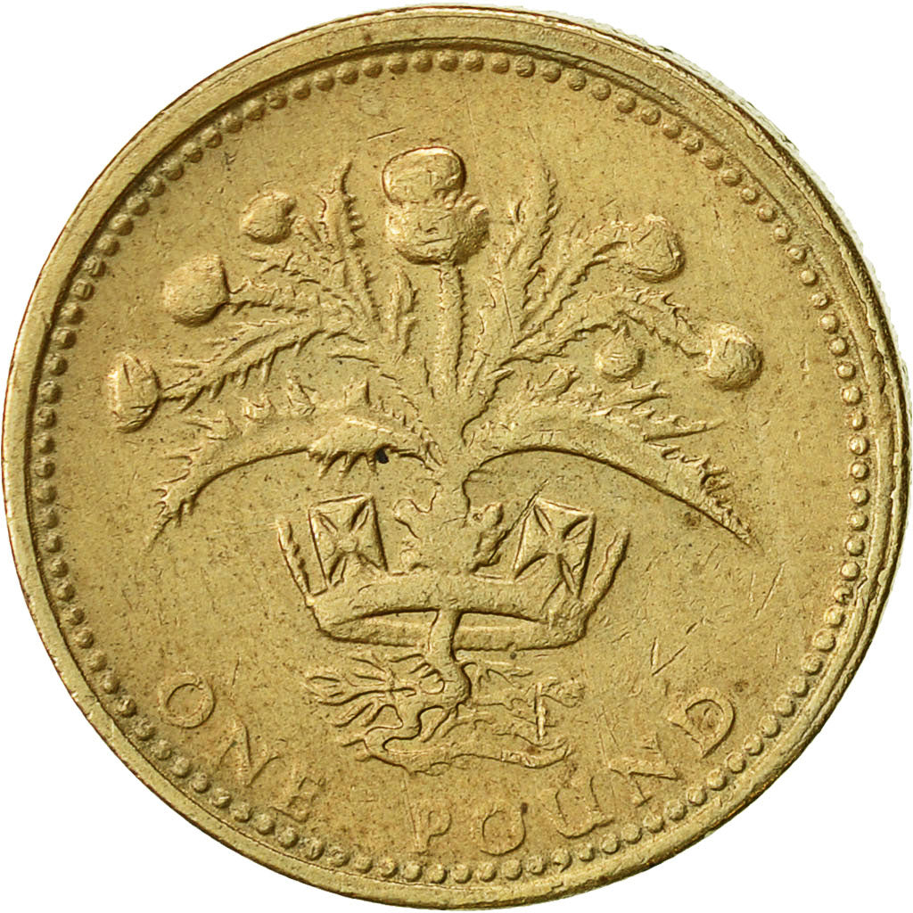 Coin, Great Britain, Elizabeth II, Pound, 1995, EF(40-45), Nickel-brass, KM:969