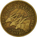 Moneda, Estados africanos ecuatoriales, 25 Francs, 1962, Paris, BC+, Aluminio -