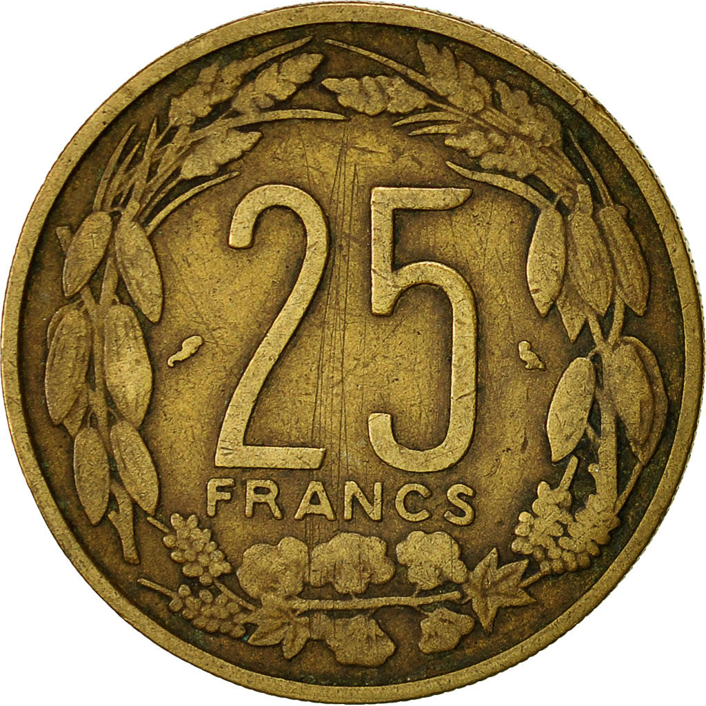 Coin, EQUATORIAL AFRICAN STATES, 25 Francs, 1962, Paris, VF(30-35)