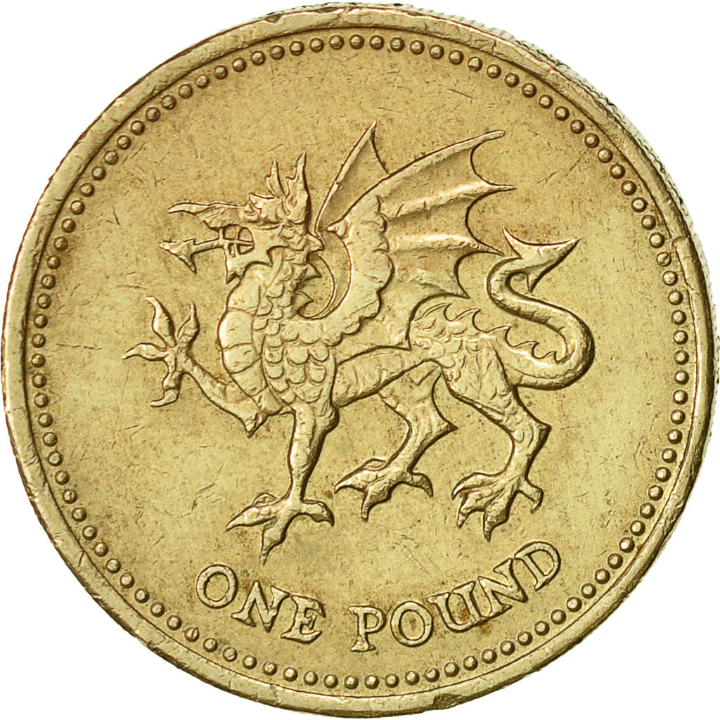 Coin, Great Britain, Elizabeth II, Pound, 1995, EF(40-45), Nickel-brass, KM:969