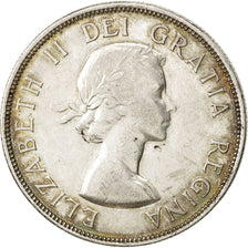 CANADA, Dollar, 1953, Royal Canadian Mint, KM #54, AU(50-53), Silver, 36, 23.39