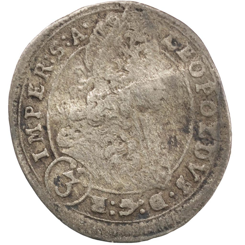 Austria, 3 Kreuzer, 1700, Prague, F(12-15), Silver, 1.18