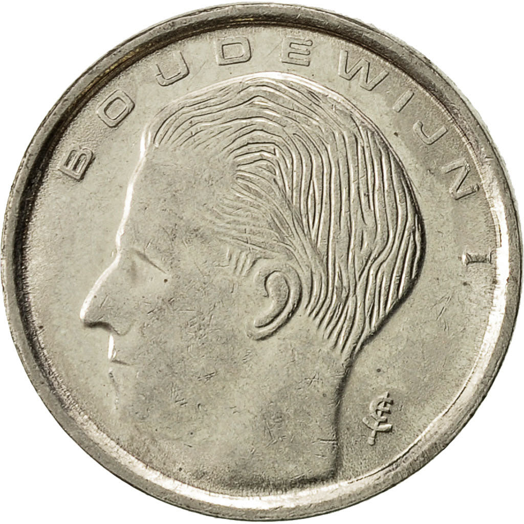 Coin, Belgium, Franc, 1991, EF(40-45), Nickel Plated Iron, KM:171