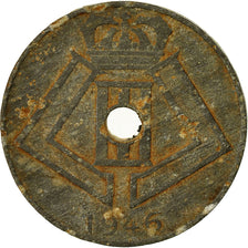 Moneta, Belgio, 10 Centimes, 1946, MB, Zinco, KM:126