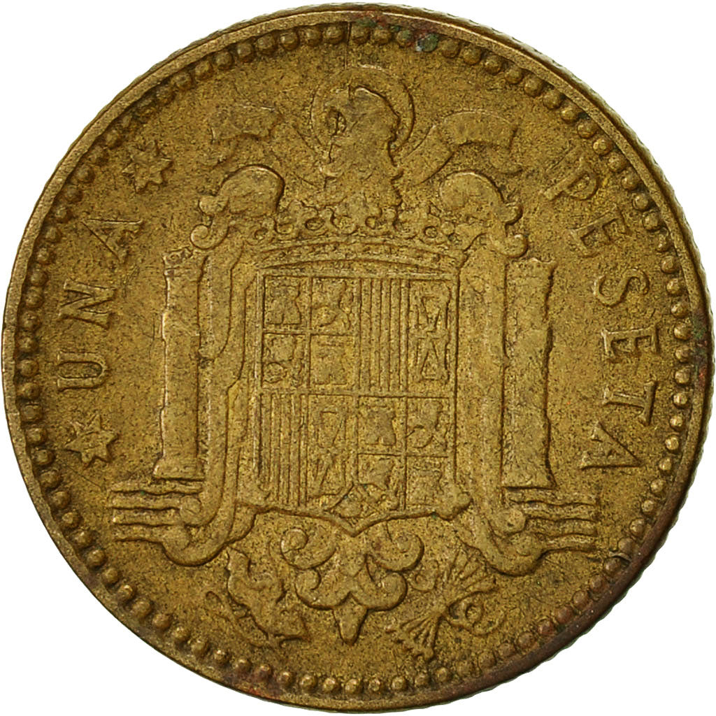 Coin, Spain, Francisco Franco, caudillo, Peseta, 1964, EF(40-45)