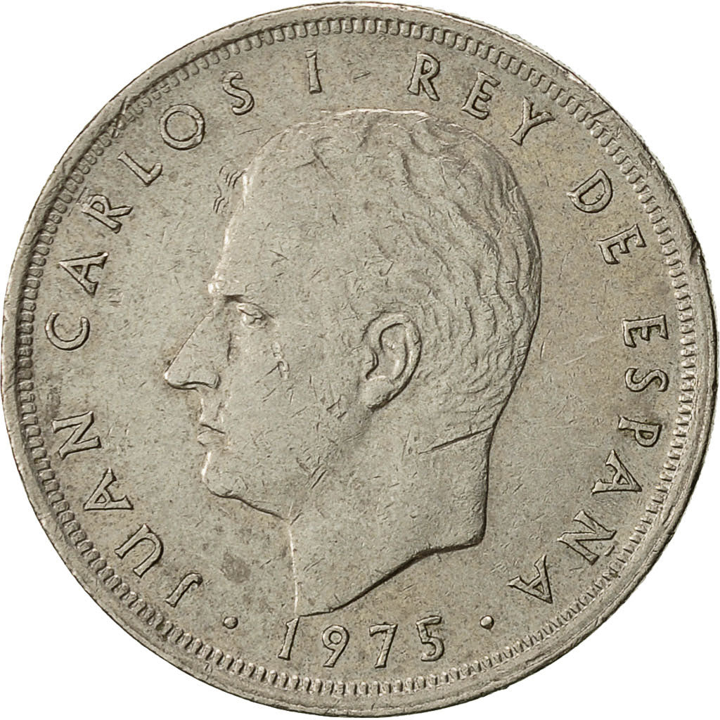 Coin, Spain, Juan Carlos I, 5 Pesetas, 1980, EF(40-45), Copper-nickel, KM:807