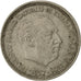 Monnaie, Espagne, Caudillo and regent, 5 Pesetas, 1958, TTB, Copper-nickel