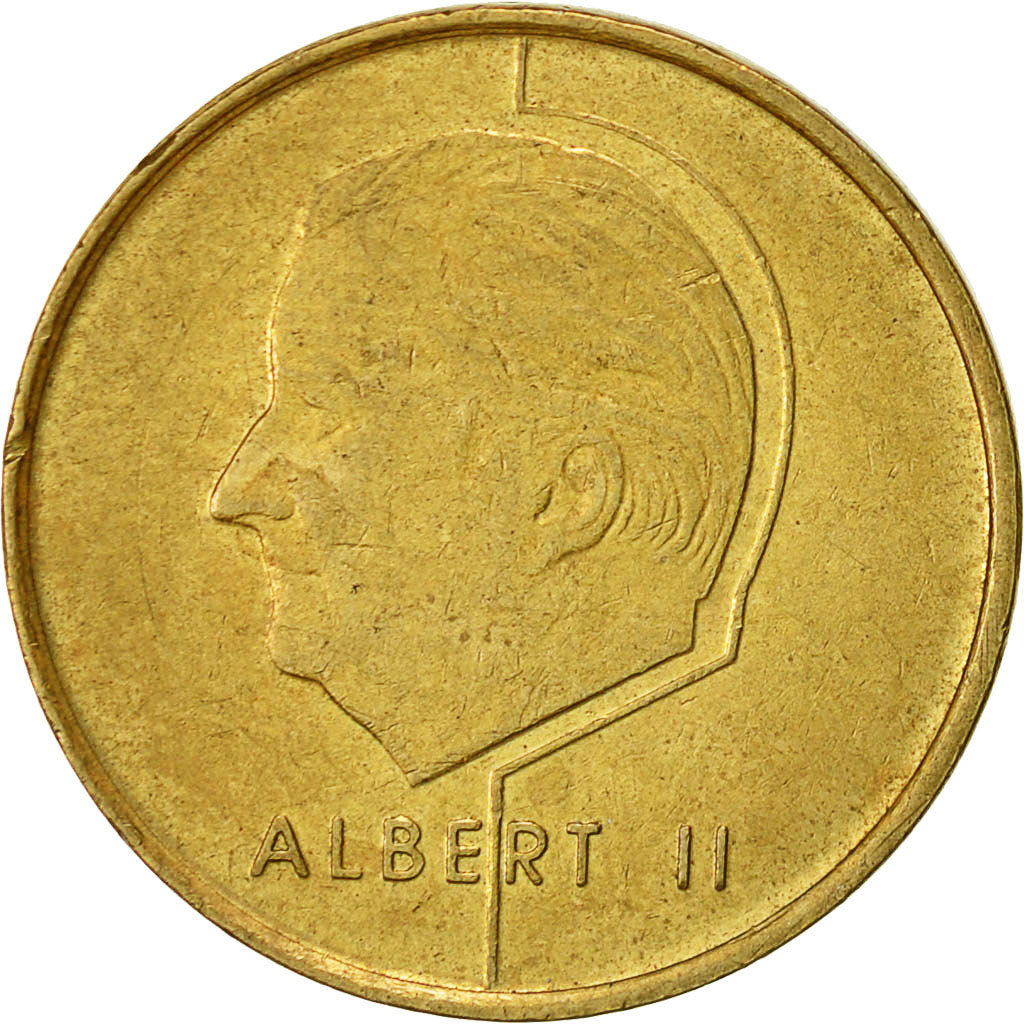 Moneda, Bélgica, Albert II, 5 Francs, 5 Frank, 1998, Brussels, MBC, Aluminio -
