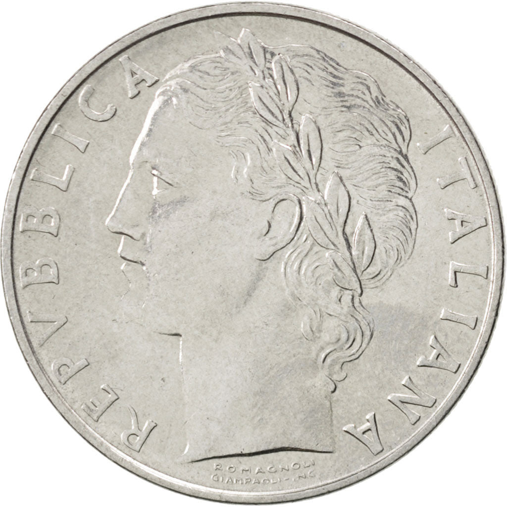 ITALY, 100 Lire, 1968, Rome, KM #96.1, MS(60-62), Stainless Steel, 27.8, 8.04