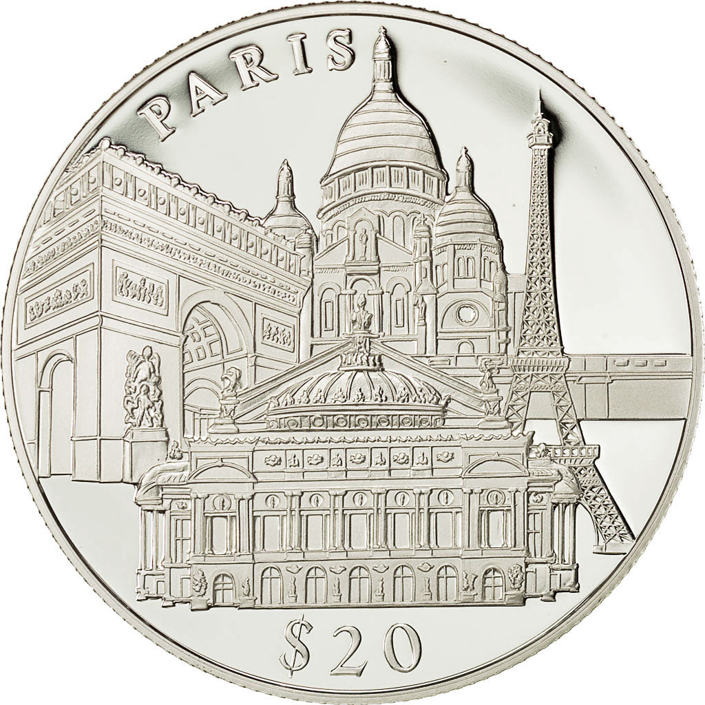 Coin, Liberia, 20 Dollars, Paris, 2000, MS(65-70), Silver
