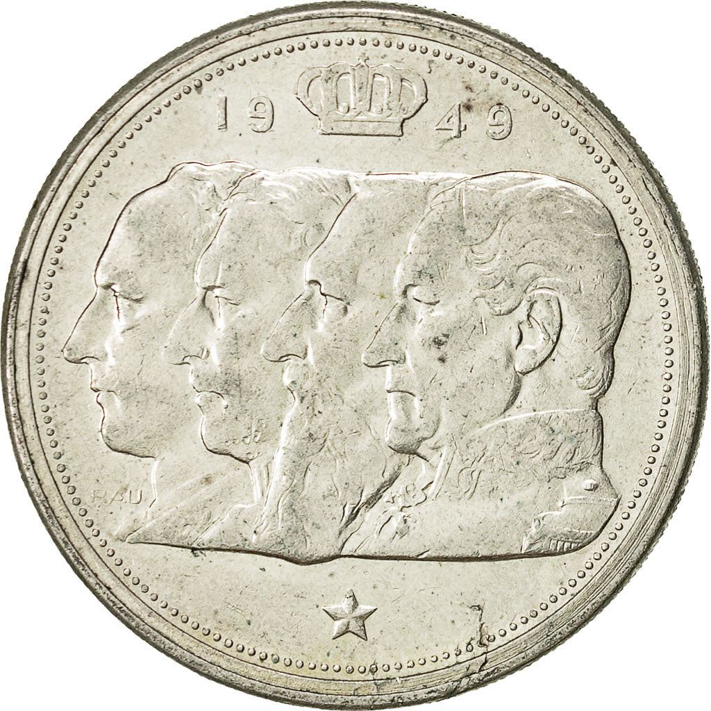 Monnaie, Belgique, 100 Francs, 100 Frank, 1949, TTB, Argent, KM:139.1