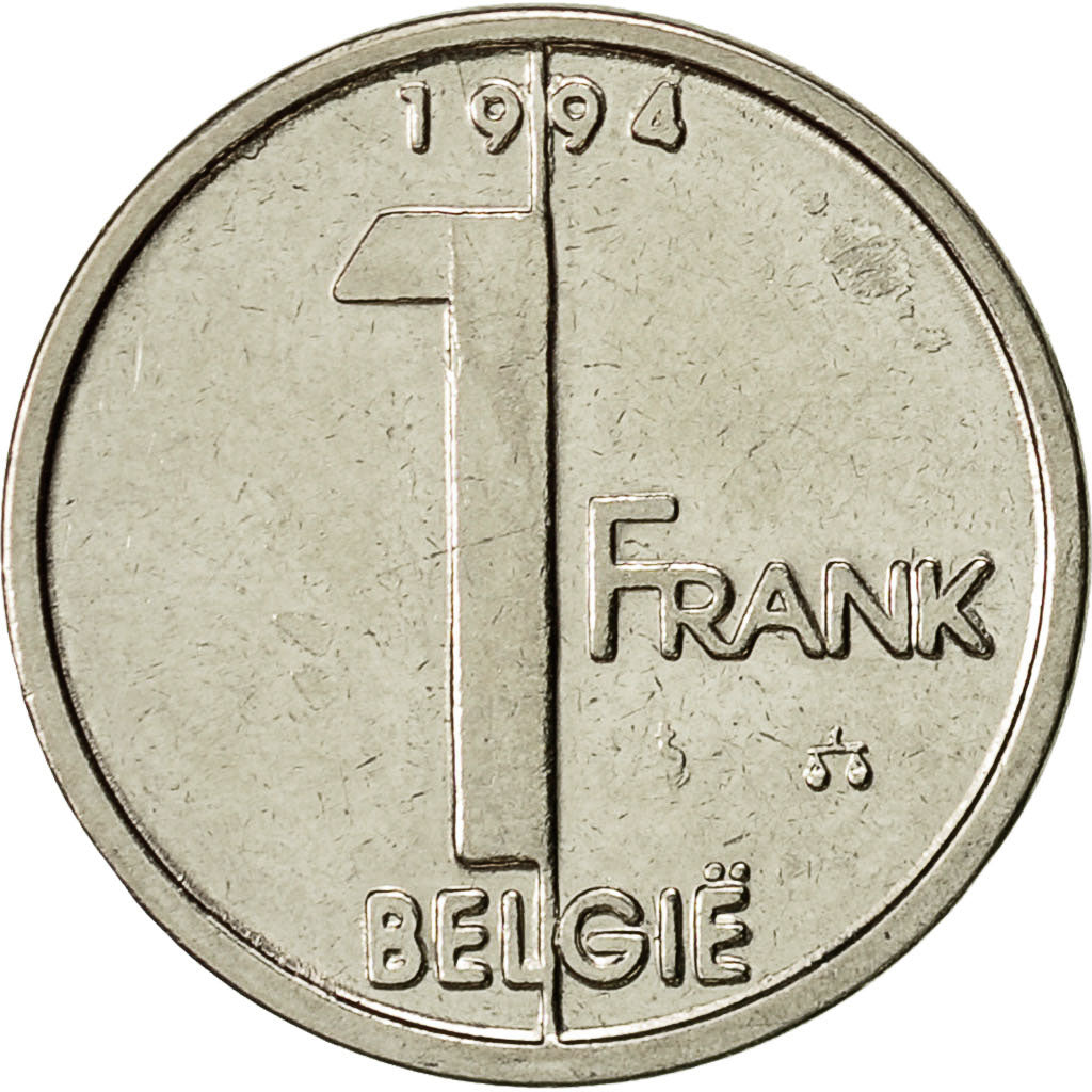 Monnaie, Belgique, Albert II, Franc, 1994, Bruxelles, TTB, Nickel Plated Iron
