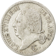FRANCE, Louis XVIII, 1/4 Franc, 1820, Paris, KM #714.1, EF(40-45), Silver,...