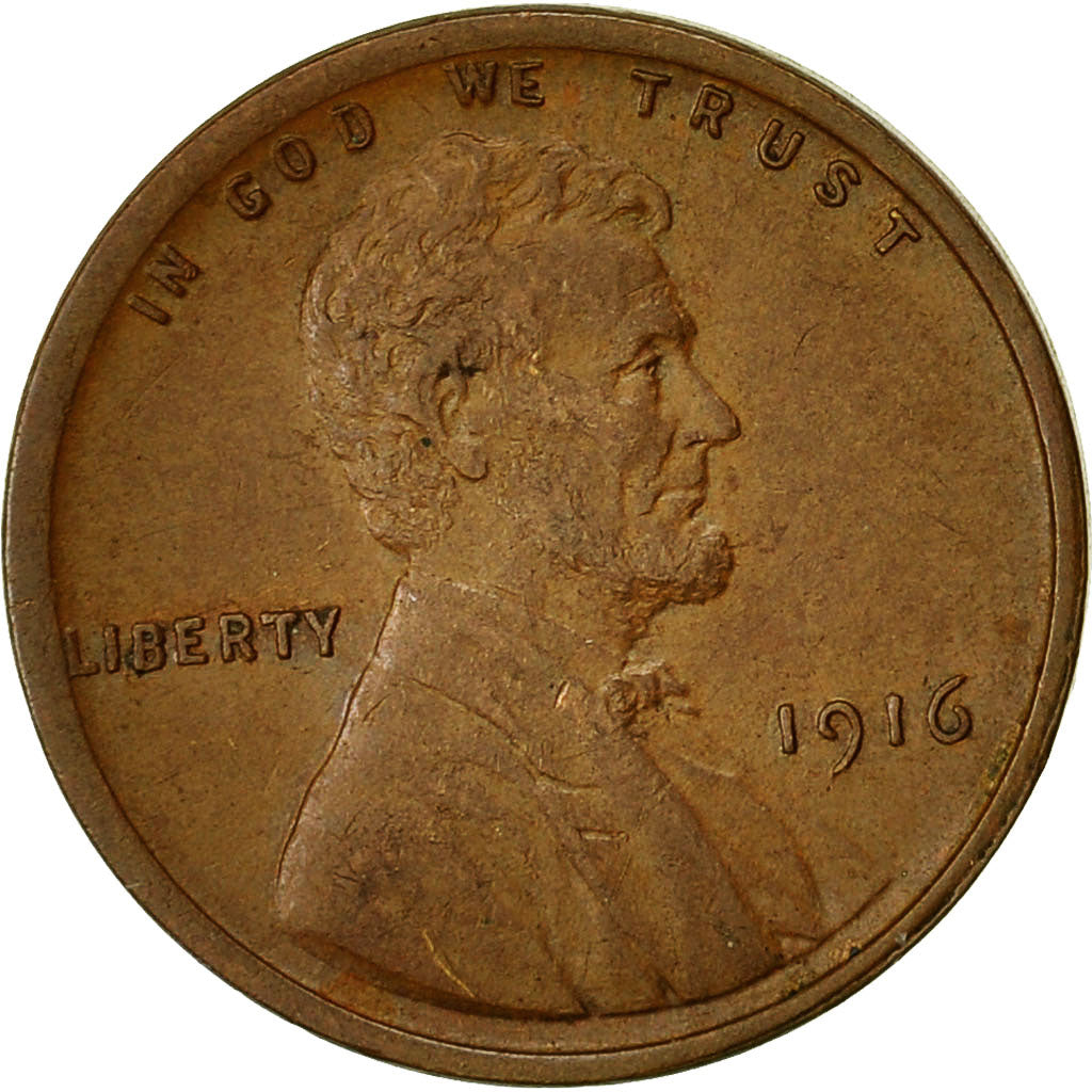 Moneta, Stati Uniti, Lincoln Cent, Cent, 1916, U.S. Mint, Philadelphia, BB