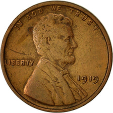 Münze, Vereinigte Staaten, Lincoln Cent, Cent, 1919, U.S. Mint, Philadelphia