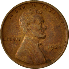 Moneta, Stati Uniti, Lincoln Cent, Cent, 1924, U.S. Mint, Philadelphia, BB