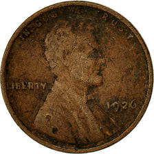 Monnaie, États-Unis, Lincoln Cent, Cent, 1926, U.S. Mint, Philadelphie, TB