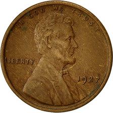 Coin, United States, Lincoln Cent, Cent, 1927, U.S. Mint, Philadelphia