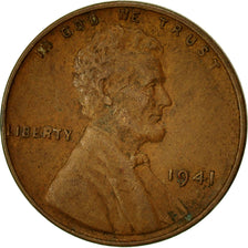 Moneta, Stati Uniti, Lincoln Cent, Cent, 1941, U.S. Mint, Philadelphia, MB