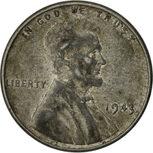Moneta, Stati Uniti, Lincoln Cent, Cent, 1943, U.S. Mint, Philadelphia, MB