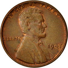 Moneta, Stati Uniti, Lincoln Cent, Cent, 1947, U.S. Mint, Philadelphia, MB