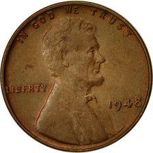 Moneta, Stati Uniti, Lincoln Cent, Cent, 1948, U.S. Mint, Philadelphia, MB