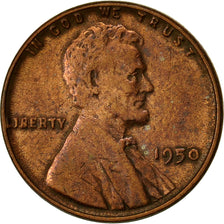 Moneta, Stati Uniti, Lincoln Cent, Cent, 1950, U.S. Mint, Philadelphia, MB