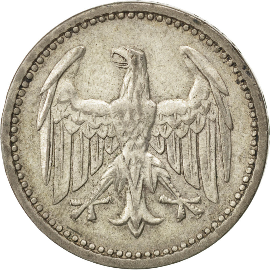 Coin, GERMANY, WEIMAR REPUBLIC, 3 Mark, 1924, Berlin, EF(40-45), Silver, KM:43