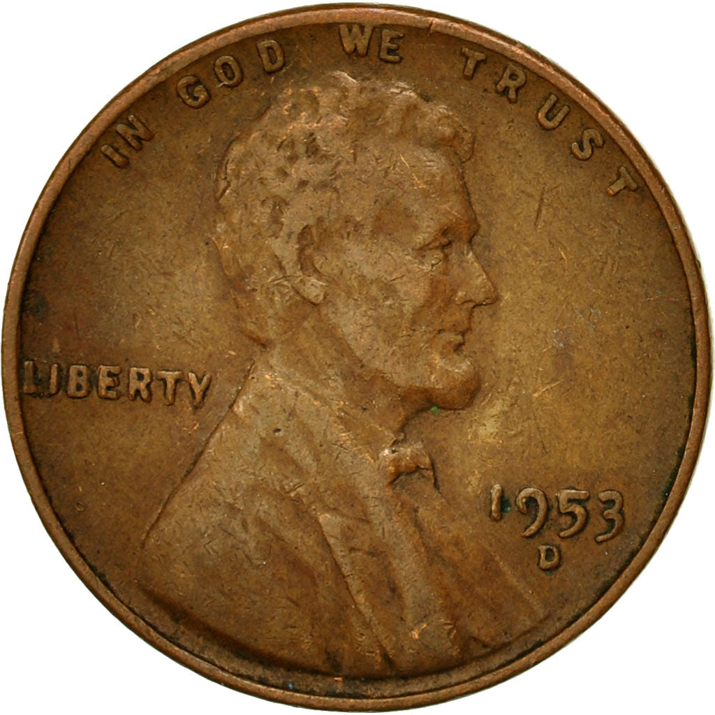 Münze, Vereinigte Staaten, Lincoln Cent, Cent, 1953, U.S. Mint, Denver, S+
