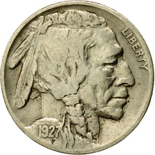 Coin, United States, Buffalo Nickel, 5 Cents, 1927, U.S. Mint, Philadelphia