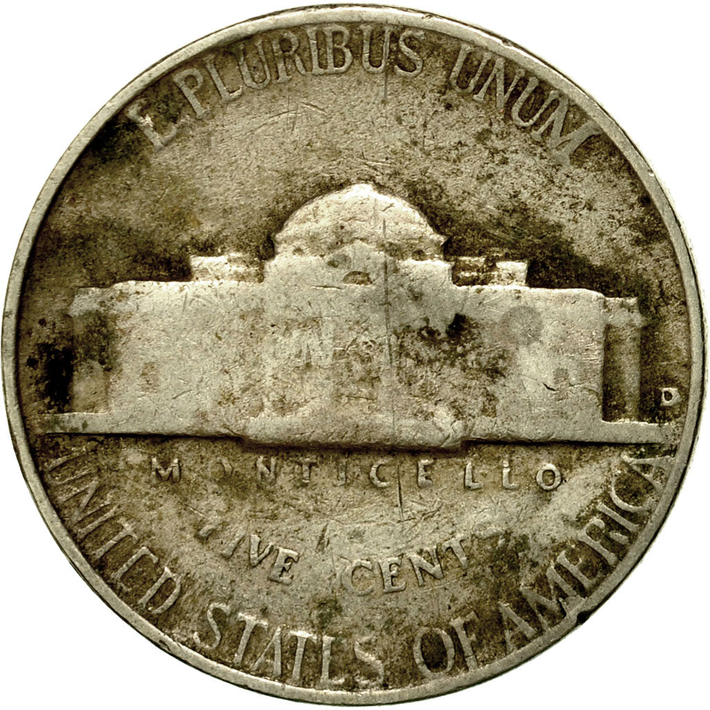 Münze, Vereinigte Staaten, Jefferson Nickel, 5 Cents, 1948, U.S. Mint, Denver