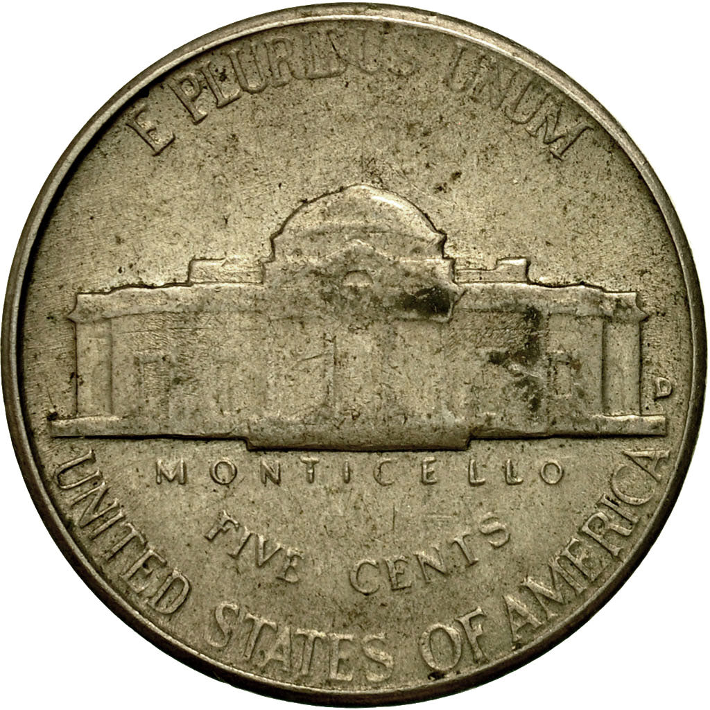 Moneta, Stati Uniti, Jefferson Nickel, 5 Cents, 1957, U.S. Mint, Denver, BB