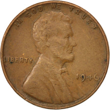 Coin, United States, Lincoln Cent, Cent, 1946, U.S. Mint, Philadelphia