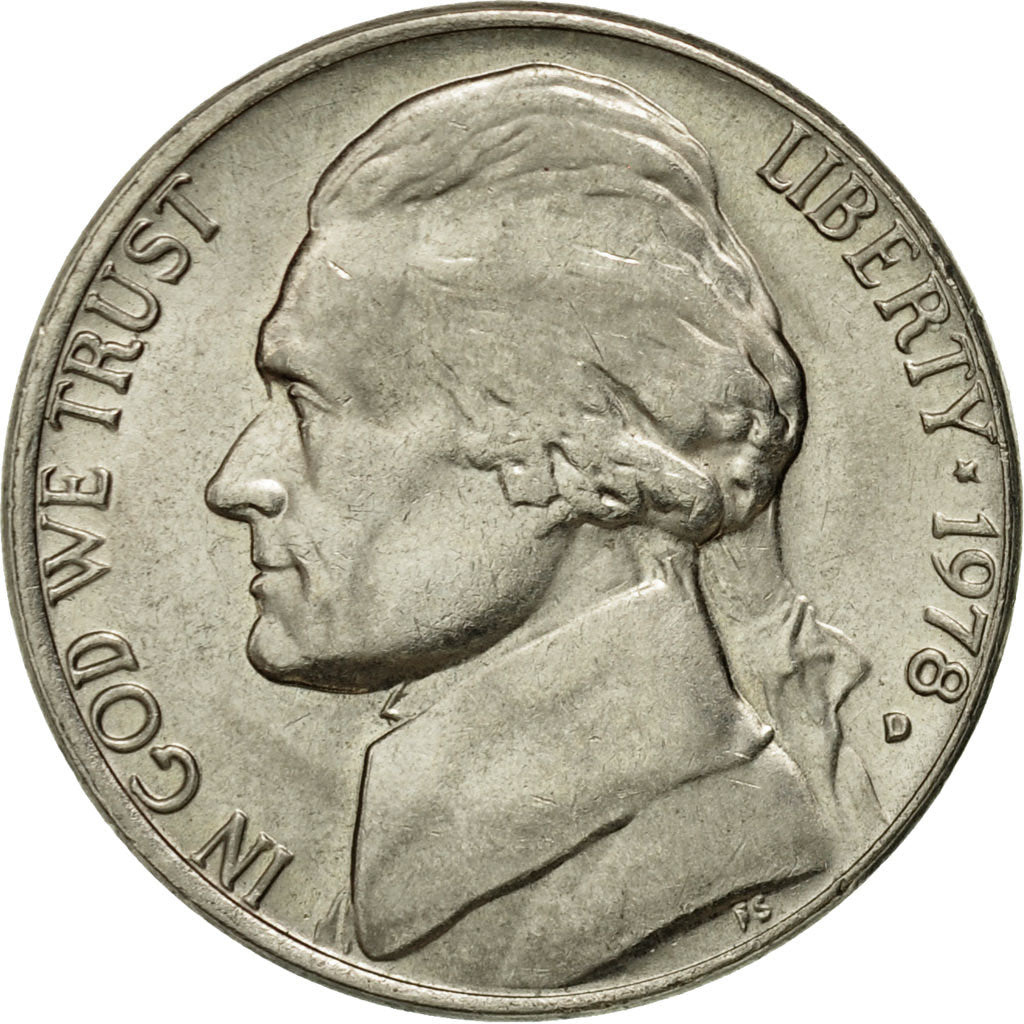 Moneta, Stati Uniti, Jefferson Nickel, 5 Cents, 1978, U.S. Mint, Denver, SPL-