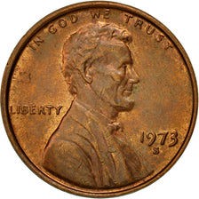 Münze, Vereinigte Staaten, Lincoln Cent, Cent, 1973, U.S. Mint, San Francisco