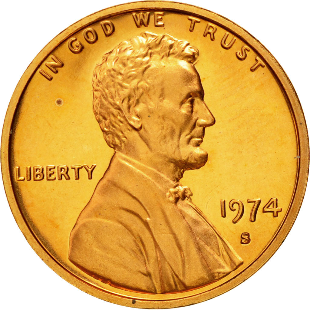 Moneta, Stati Uniti, Lincoln Cent, Cent, 1974, U.S. Mint, San Francisco, SPL