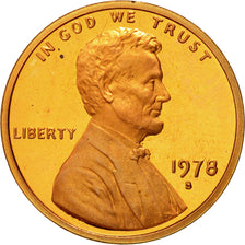 Moneta, Stati Uniti, Lincoln Cent, Cent, 1978, U.S. Mint, San Francisco, SPL